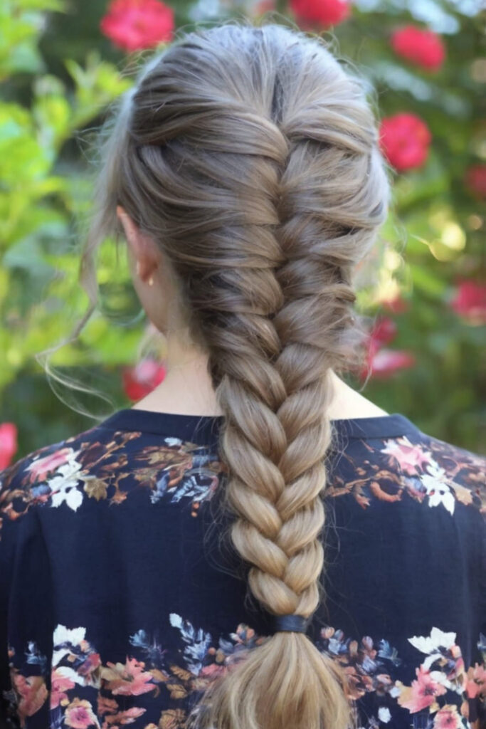 Faux Braid Holiday Hairstyle