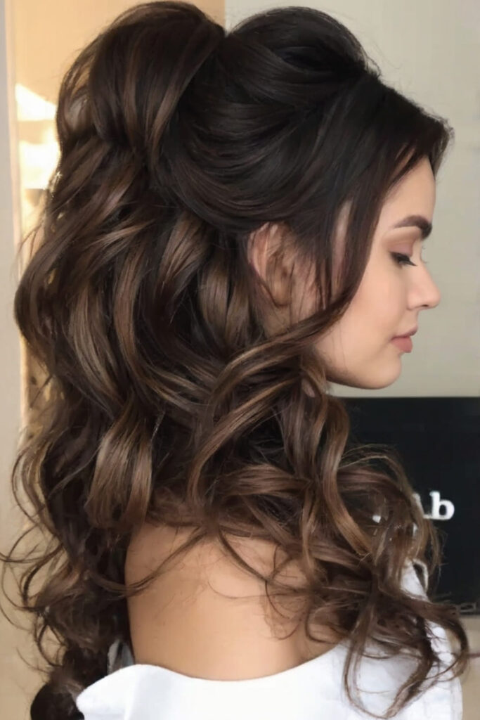 Half Updo Hairstyle