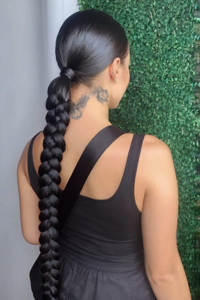 Low Braid Ponytail