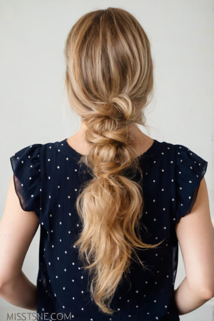 Low Knotted Ponytail