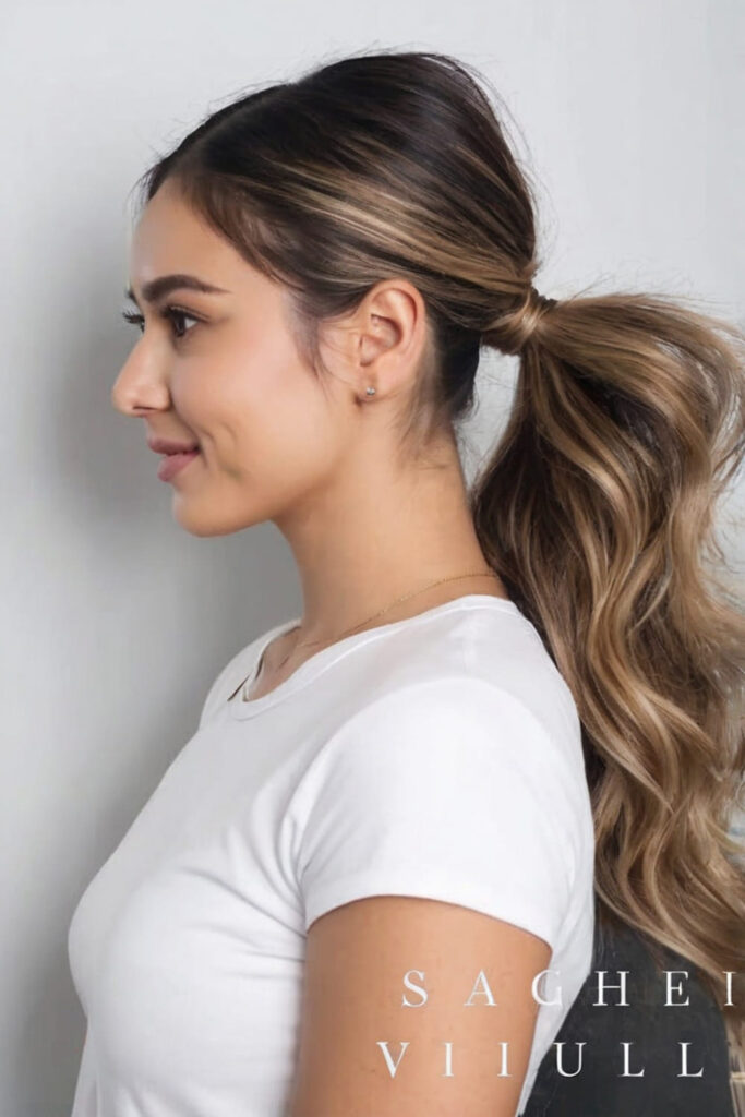 Low Textured Ponytail