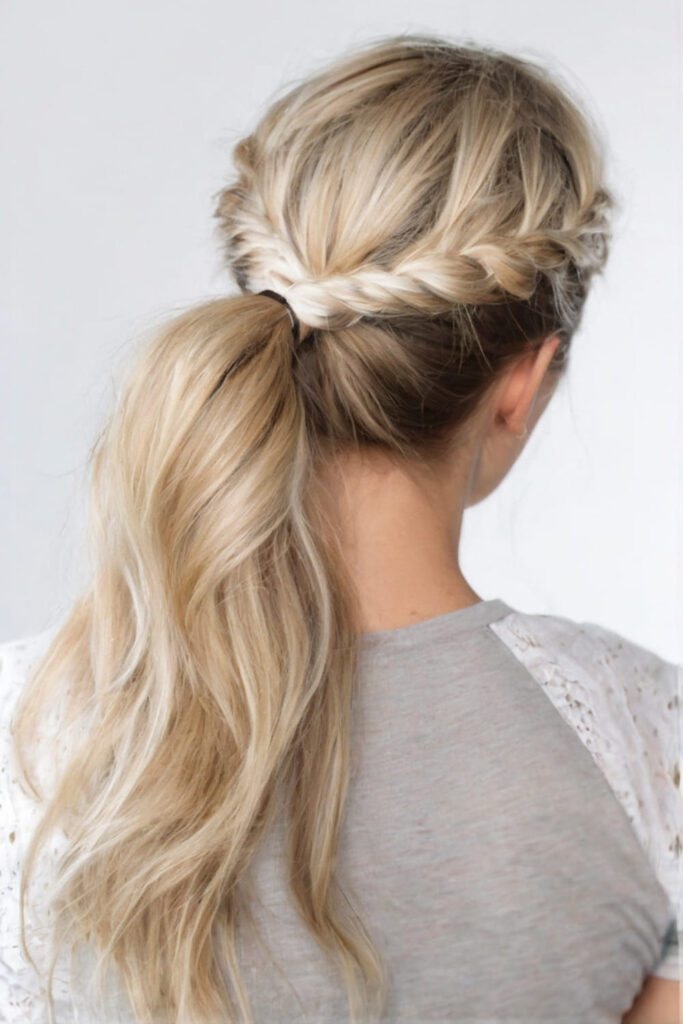 Low Twisted Ponytail