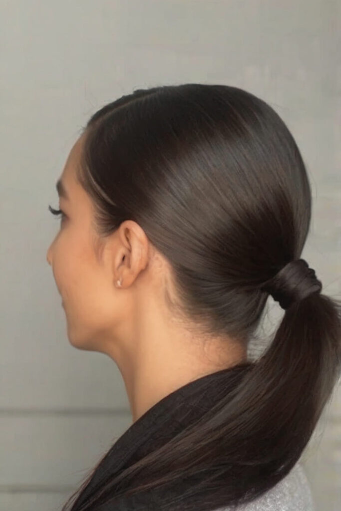 Sleek Low Ponytail