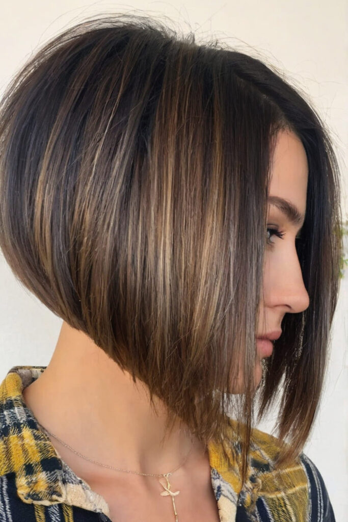 Sleek Straight Inverted Bob