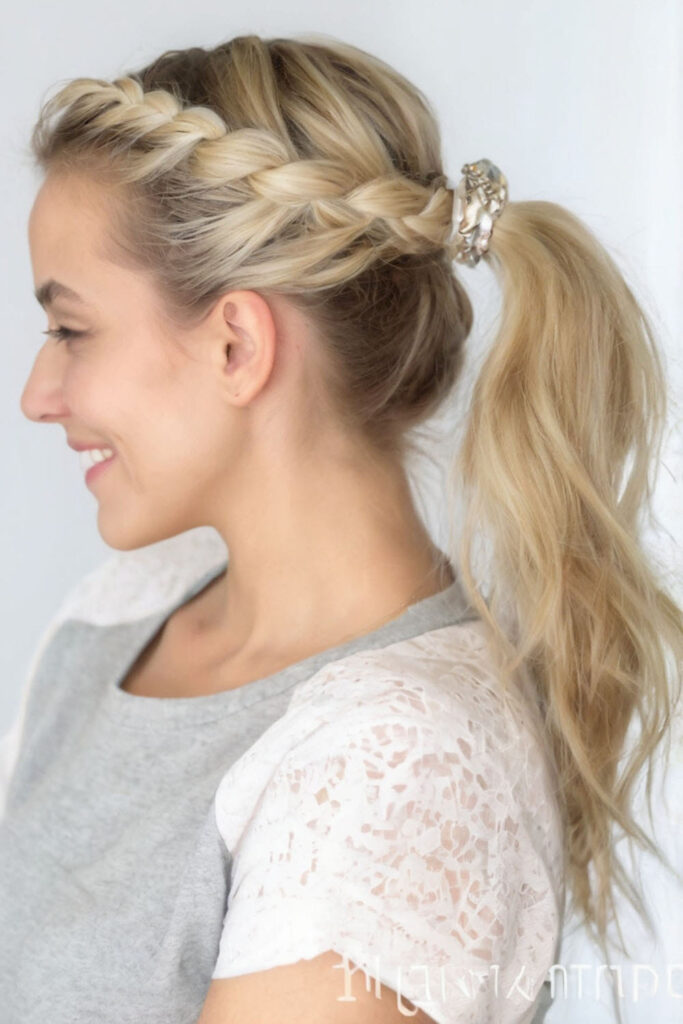 Twist Ponytail Holiday Hairstyle