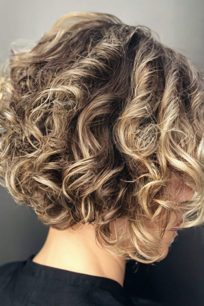 Vintage Curled Inverted Bob