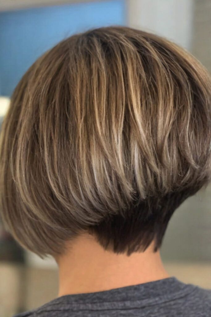 Highlighted Wedge Bob Haircut