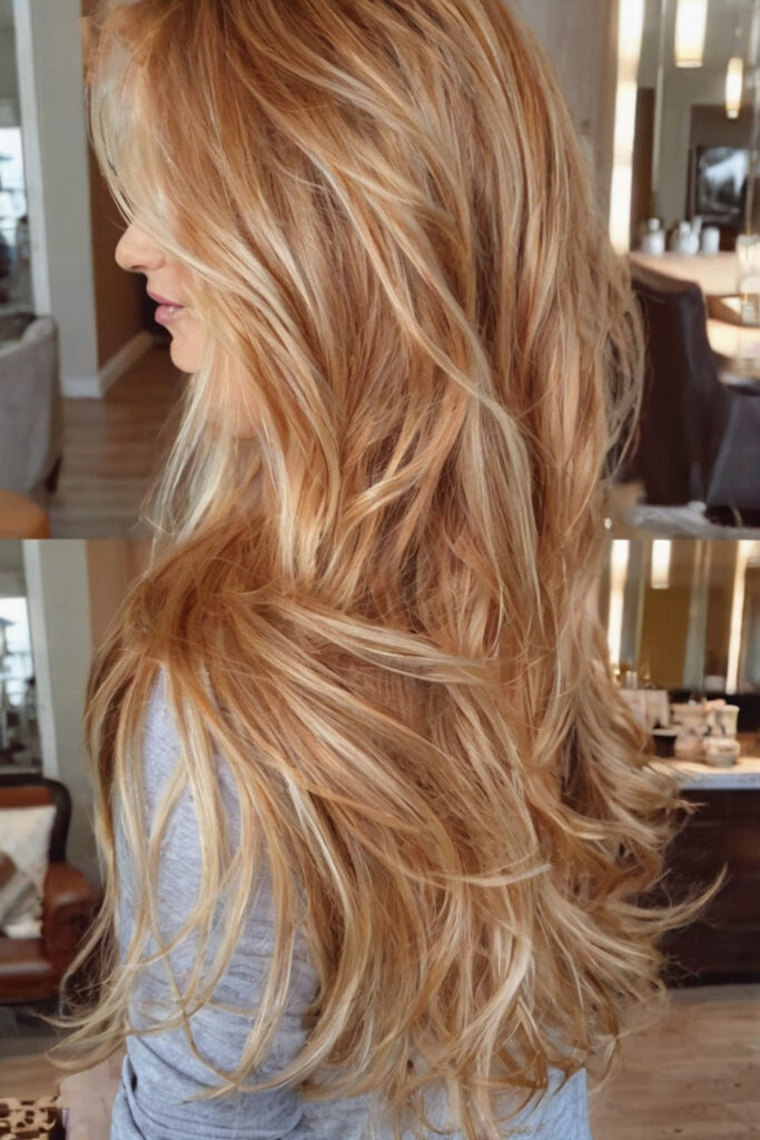 Honey Pumpkin Spice with Blonde Highlights