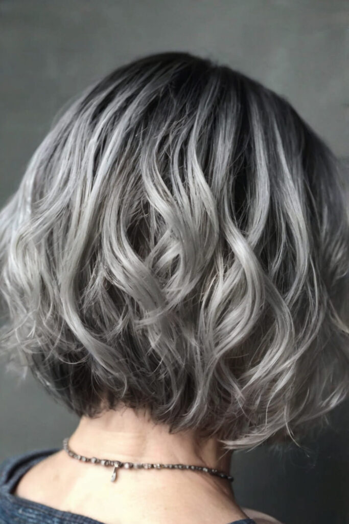 Icy Grey Bob