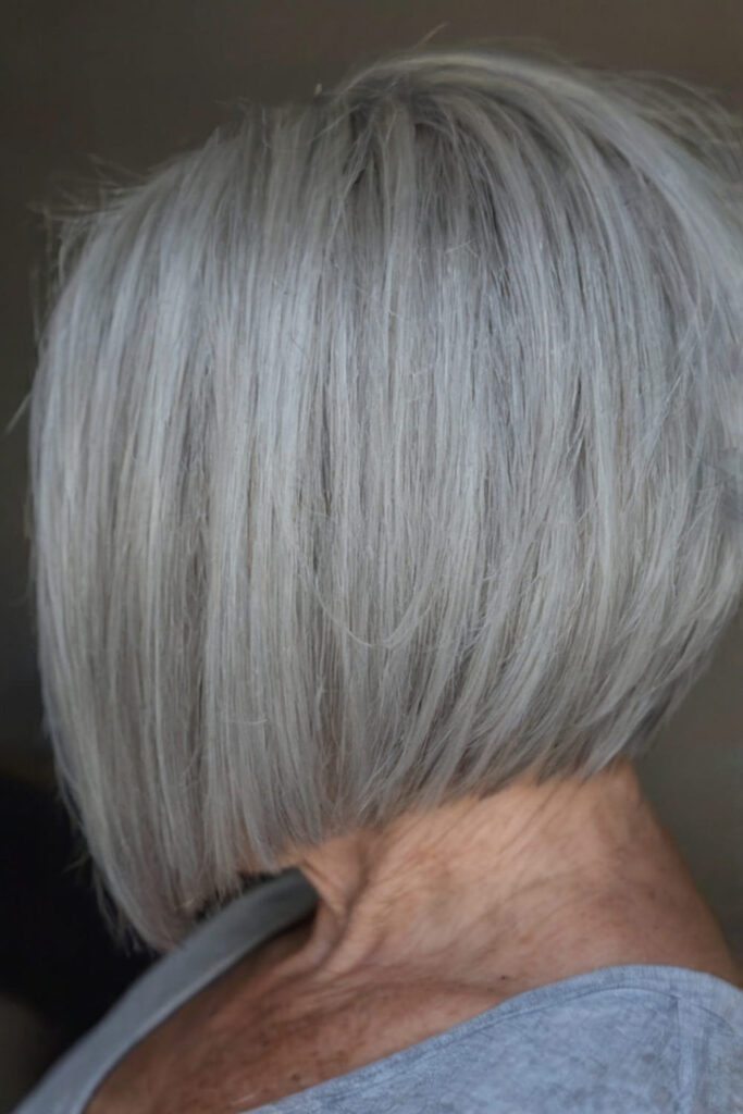 Inverted Grey Bob