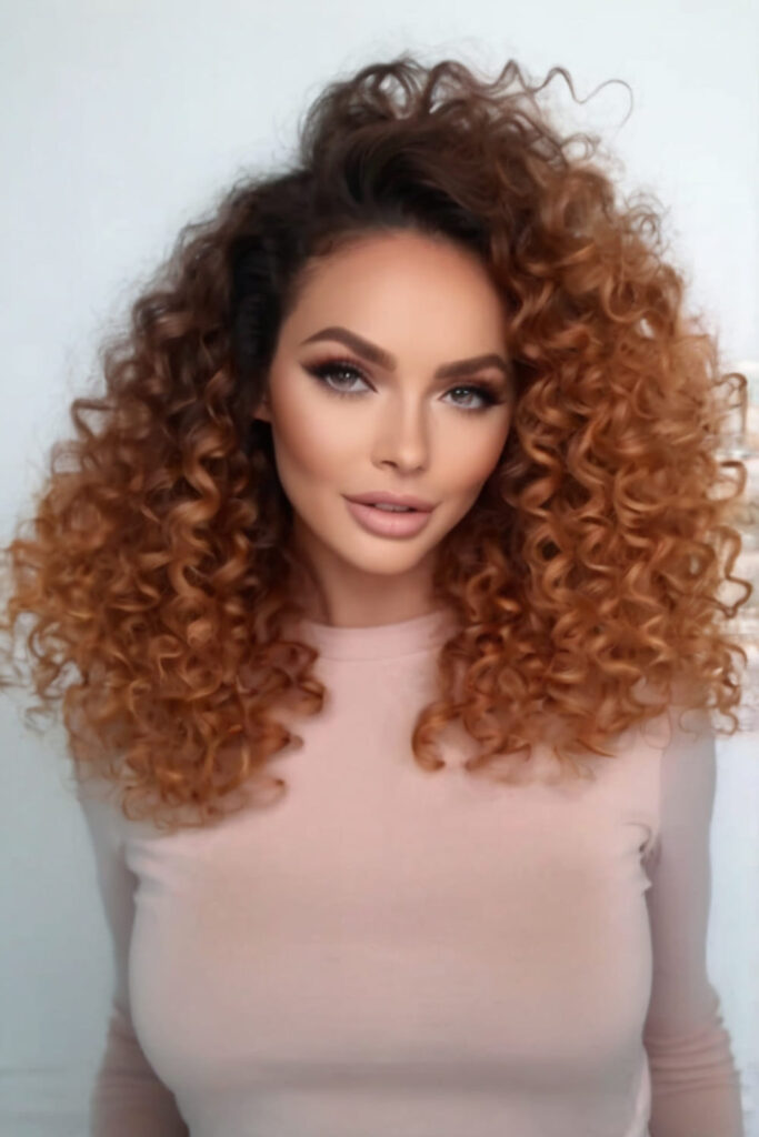 Pumpkin Spice Voluminous Curls