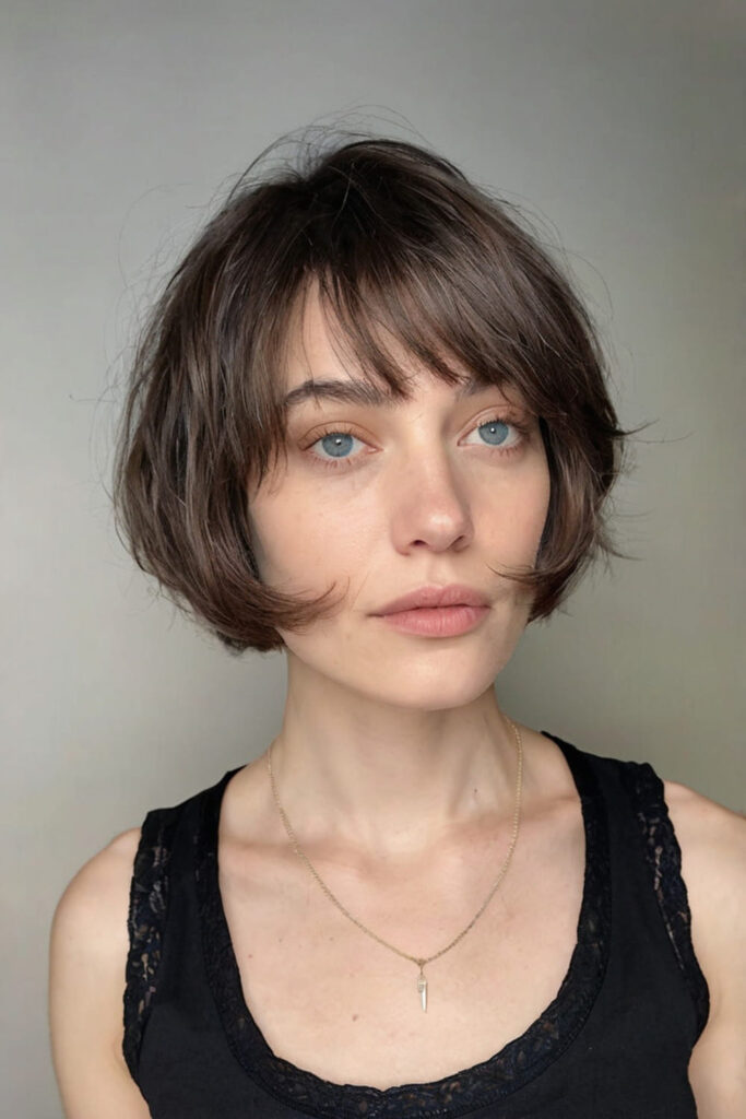 Short French Bob with Subtle Layers