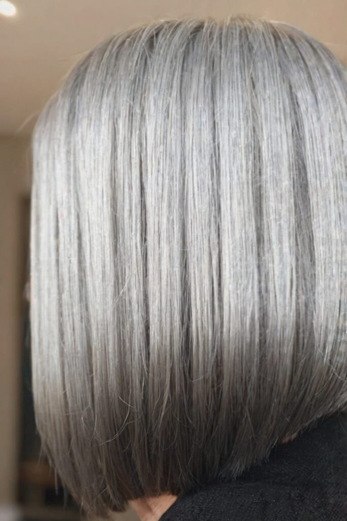 Sleek Grey Bob