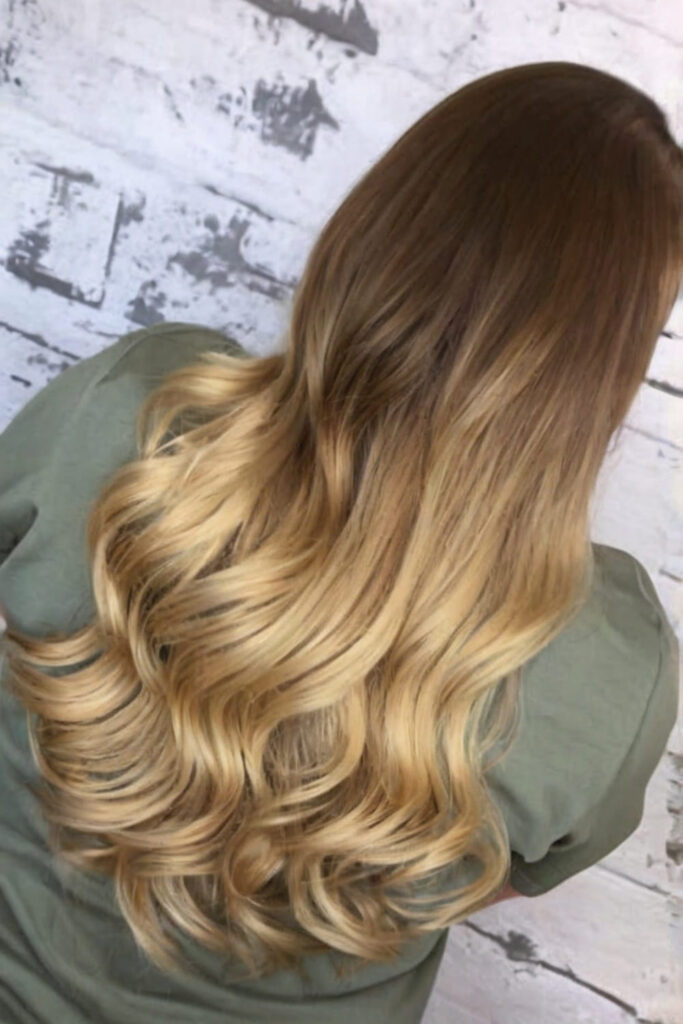 Vibrant Gold Ombre