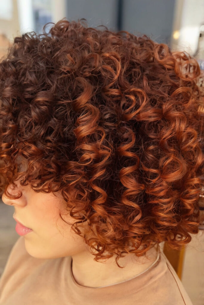 Vibrant Pumpkin Spice Curls