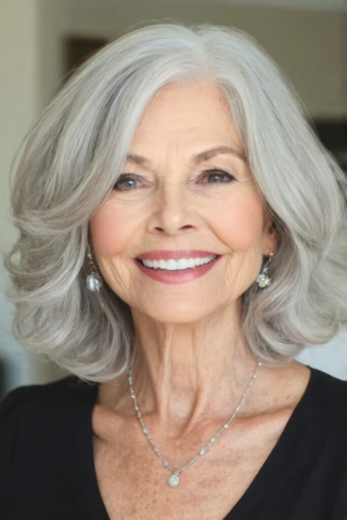 Voluminous Grey Bob