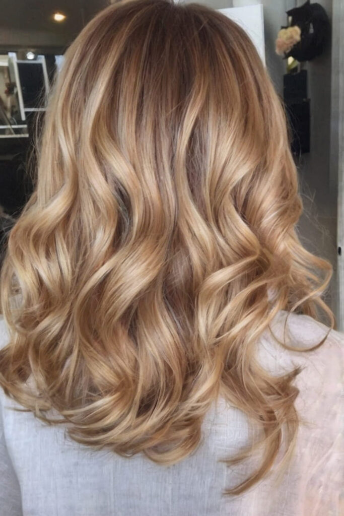 Warm Golden Blonde Balayage