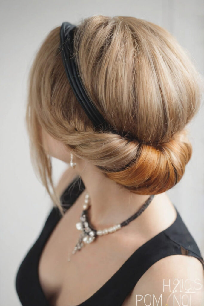 Chic Low Roll Updo