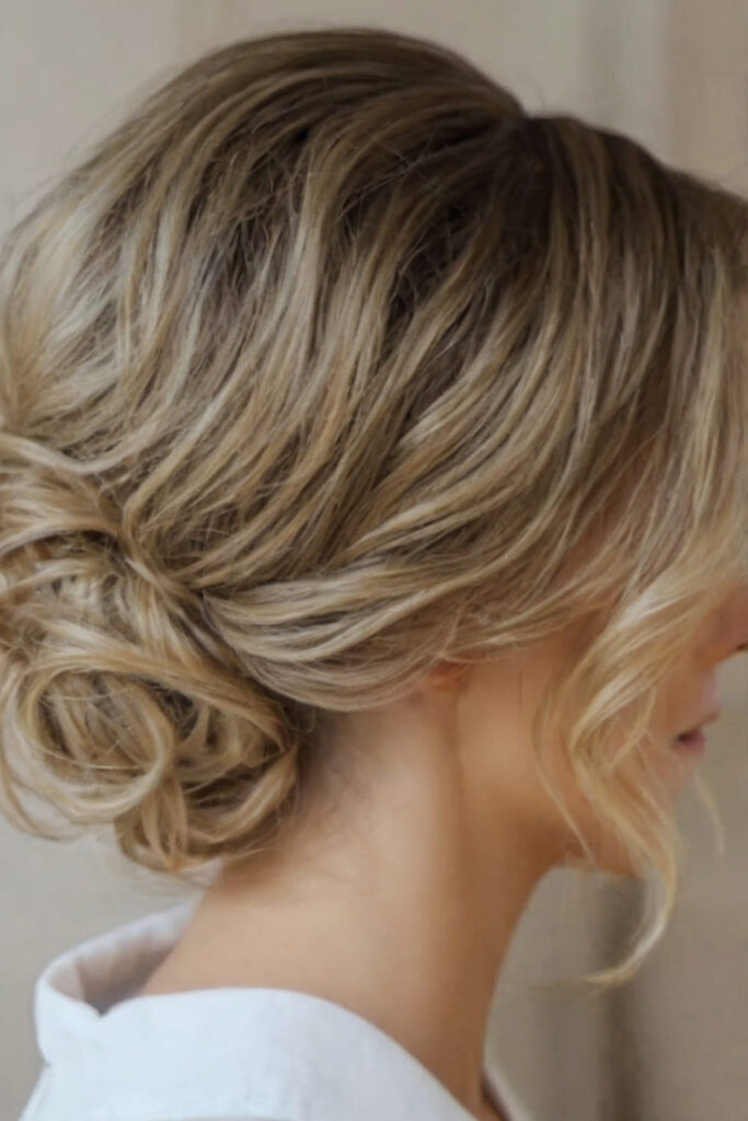 Elegant Curly Chignon