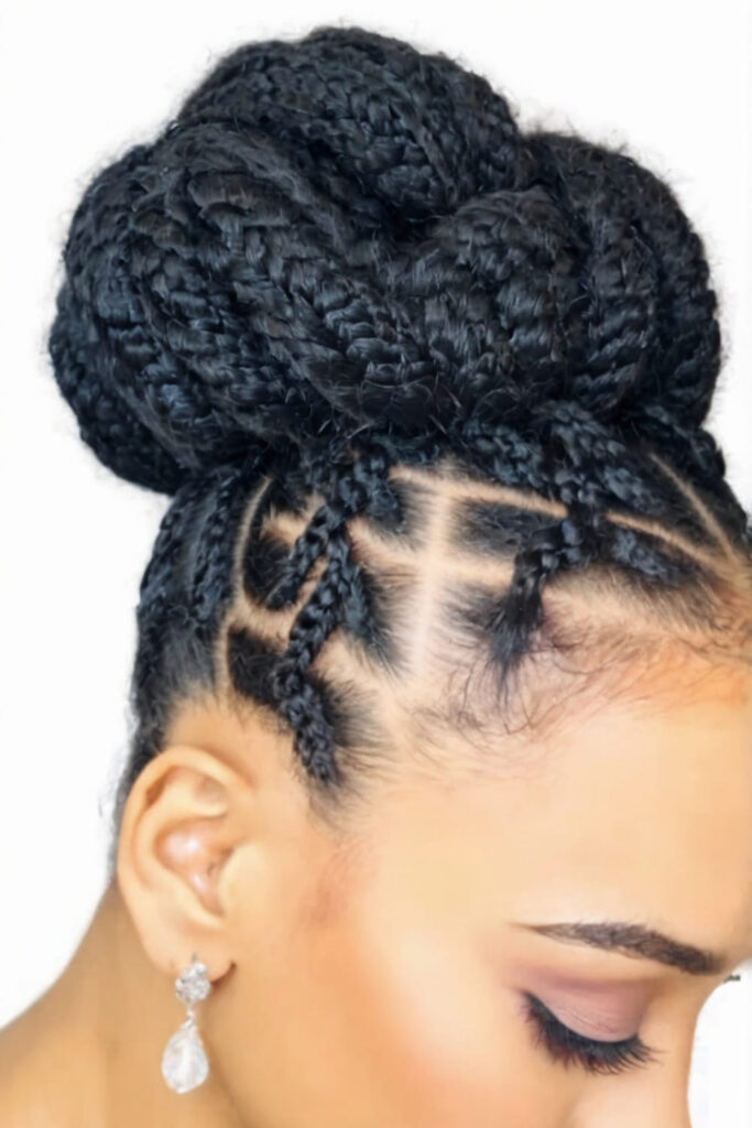 Faux Braid Twist for Non Braiders