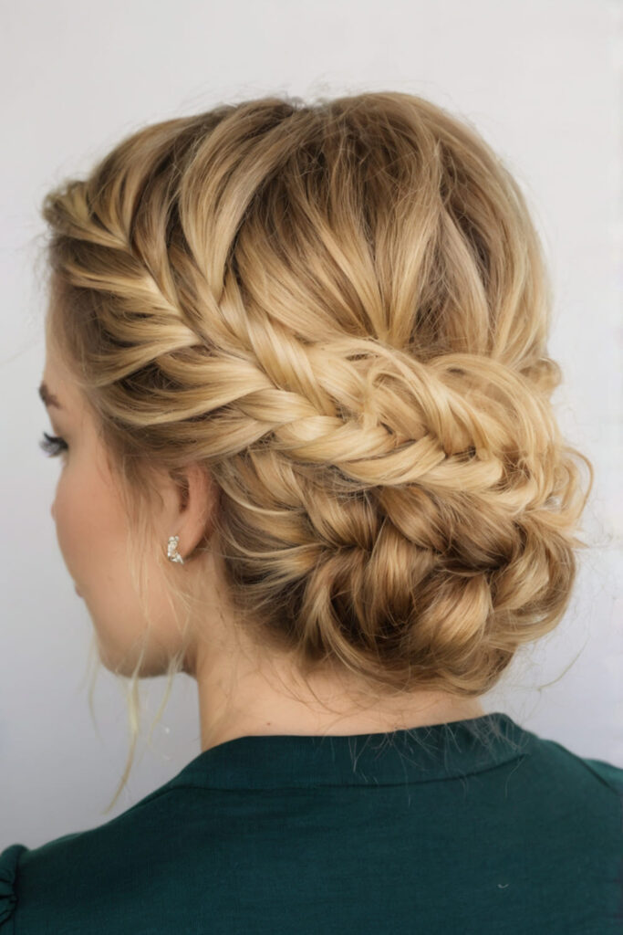 Fishtail Braid Updo