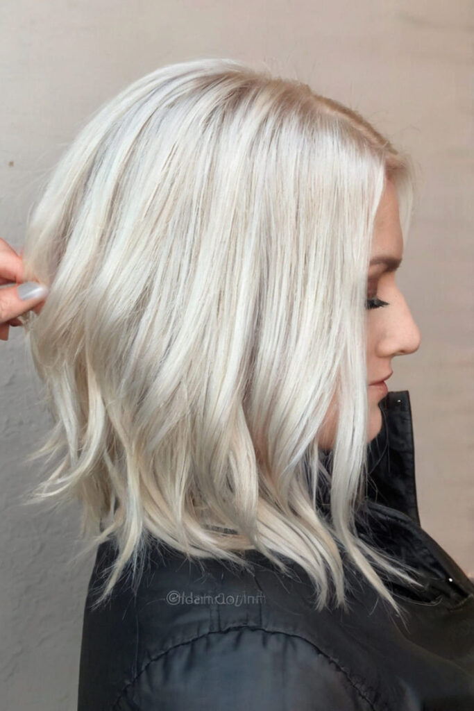 Platinum Blonde Balayage