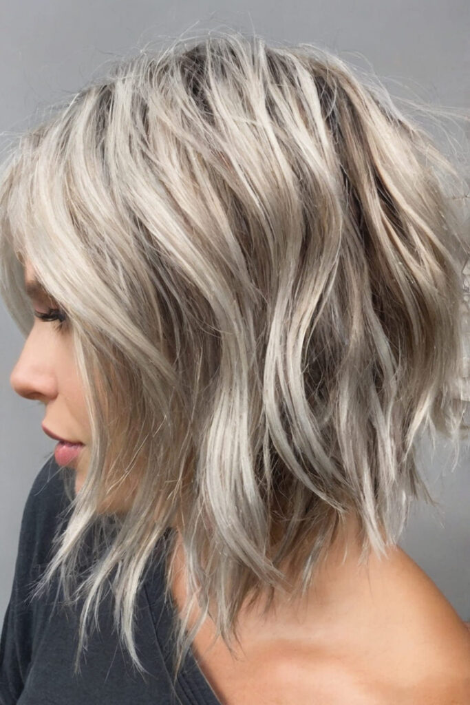 Sparkling Silver Balayage