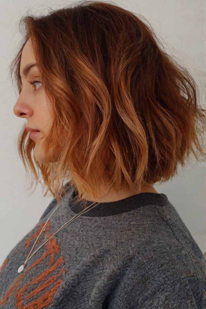 Textured Ginger Balayage