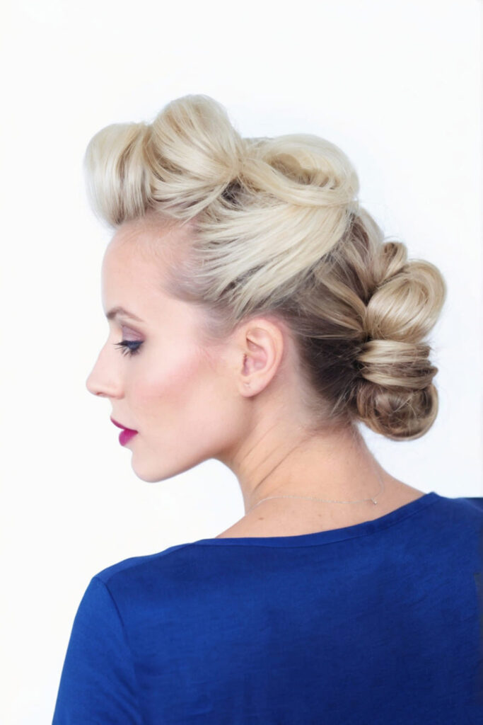 Twisted and Pinned 40s Inspired Updo