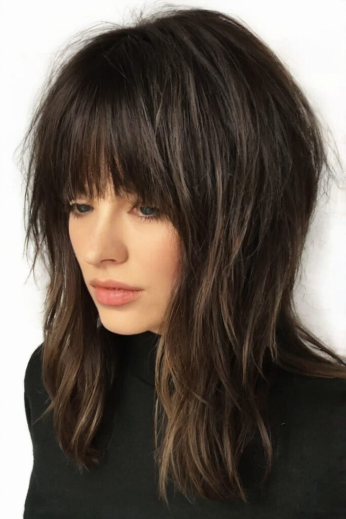 Layered Shag with Bangs