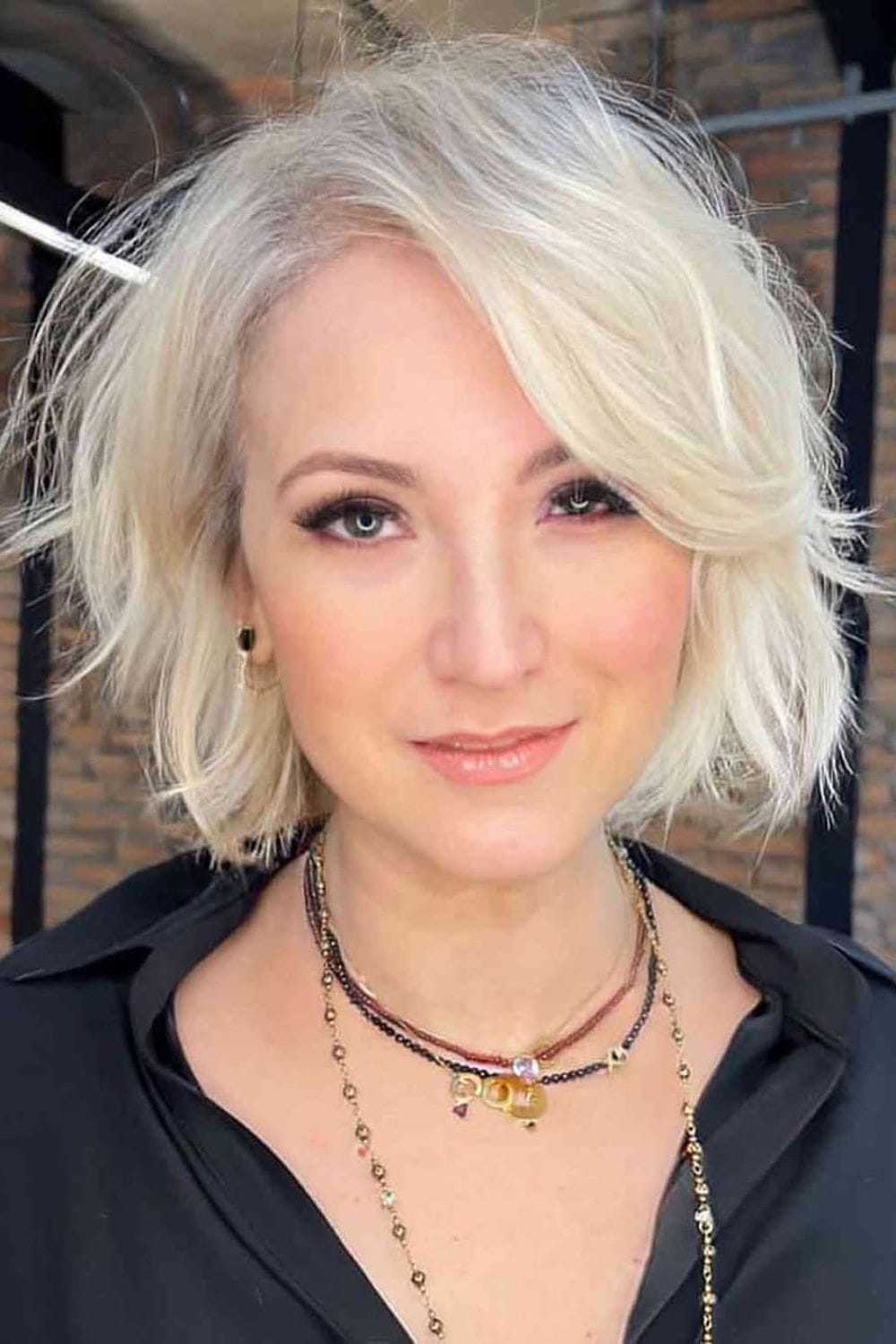 Bob with Side Swept Bangs