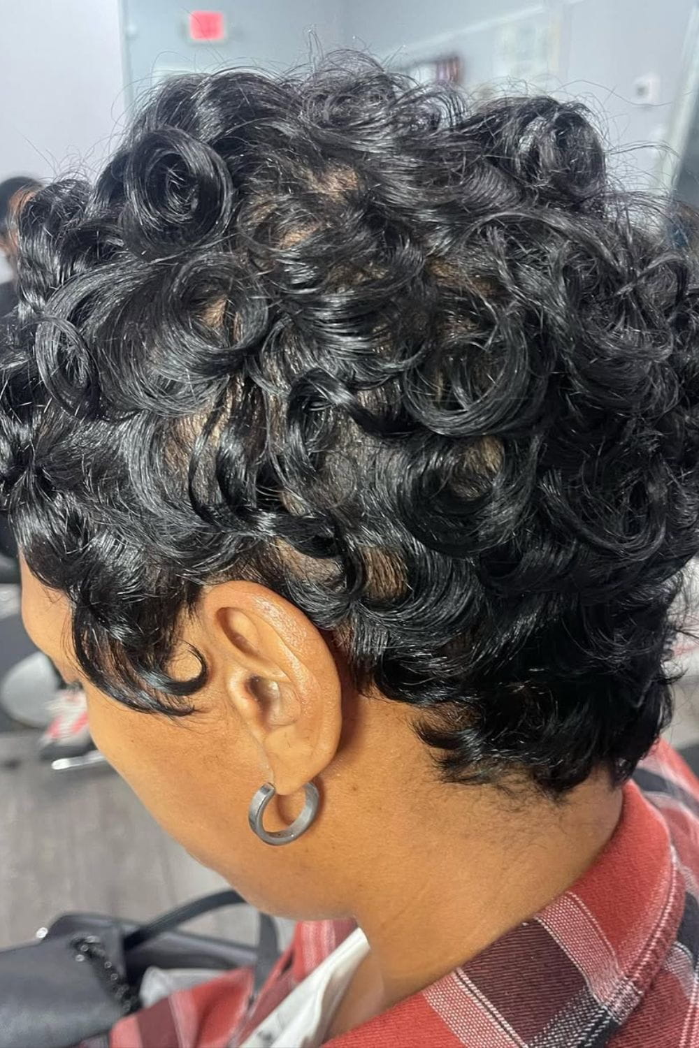 Curly Pixie Mohawk