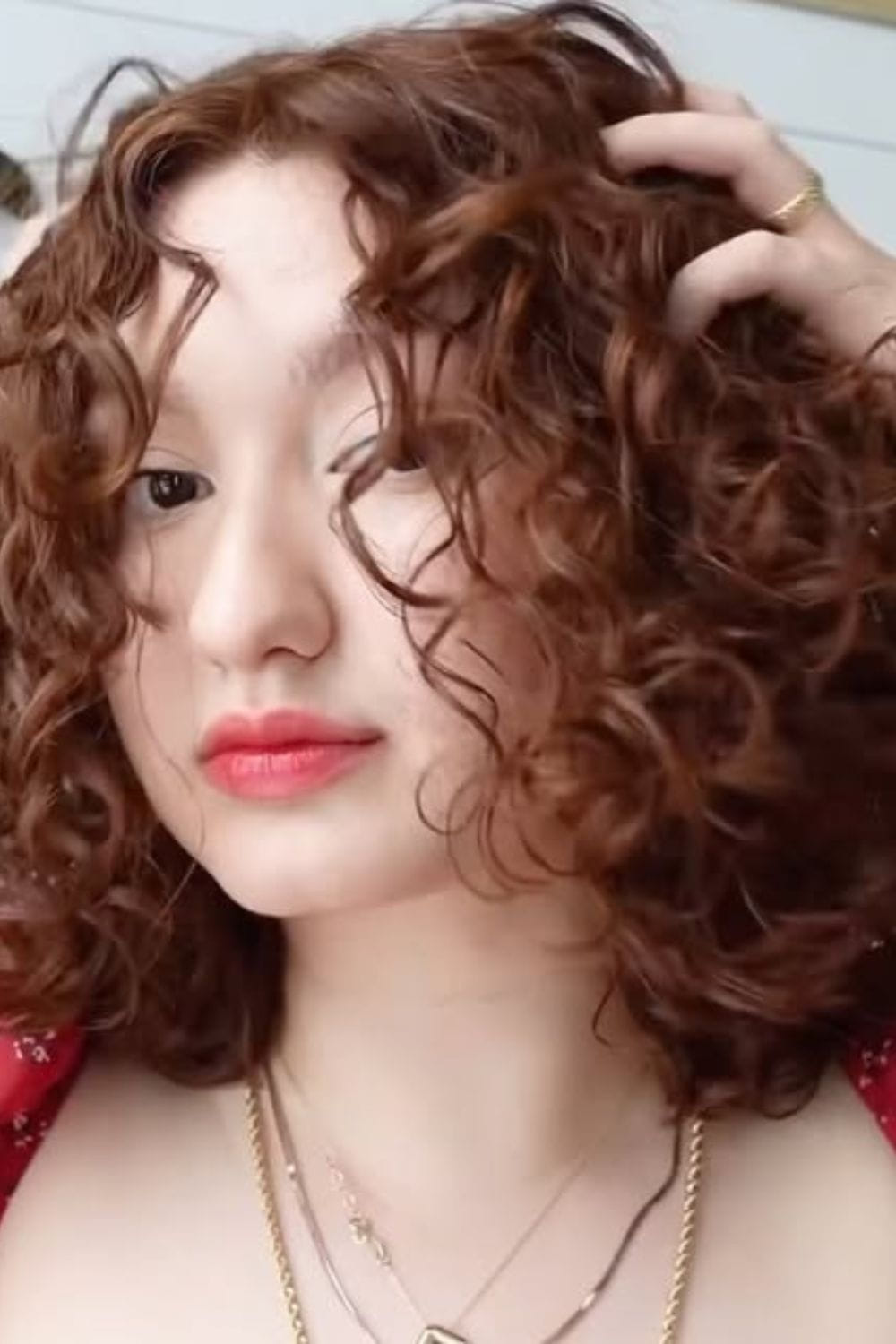 Naturally Curly Bob with Bangs
