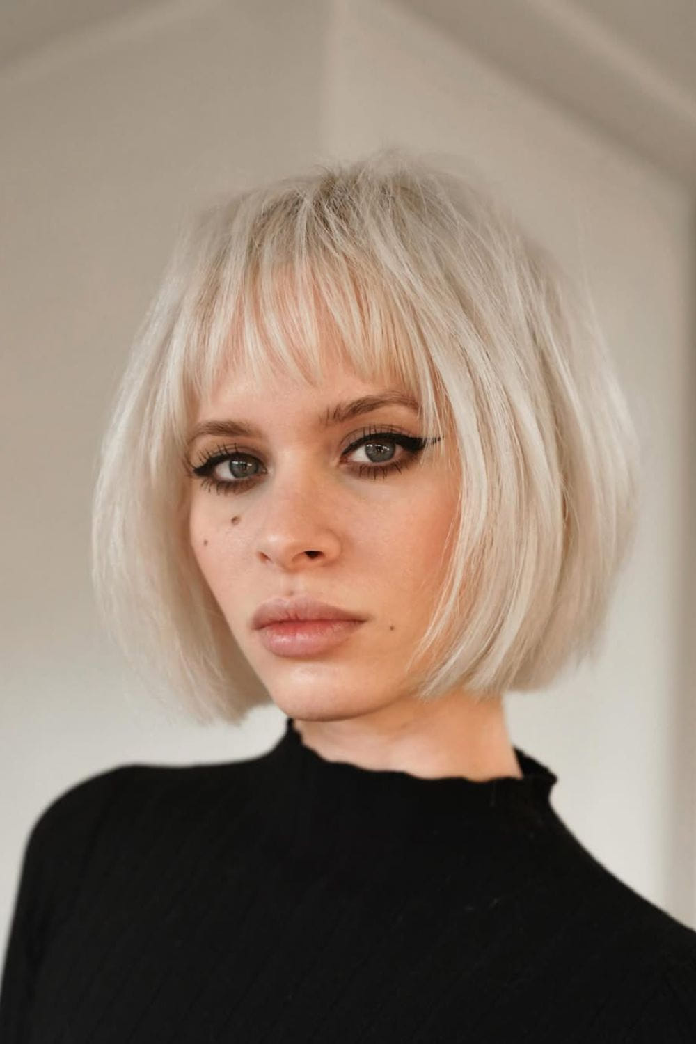 Soft, Blunt Bob with Bangs