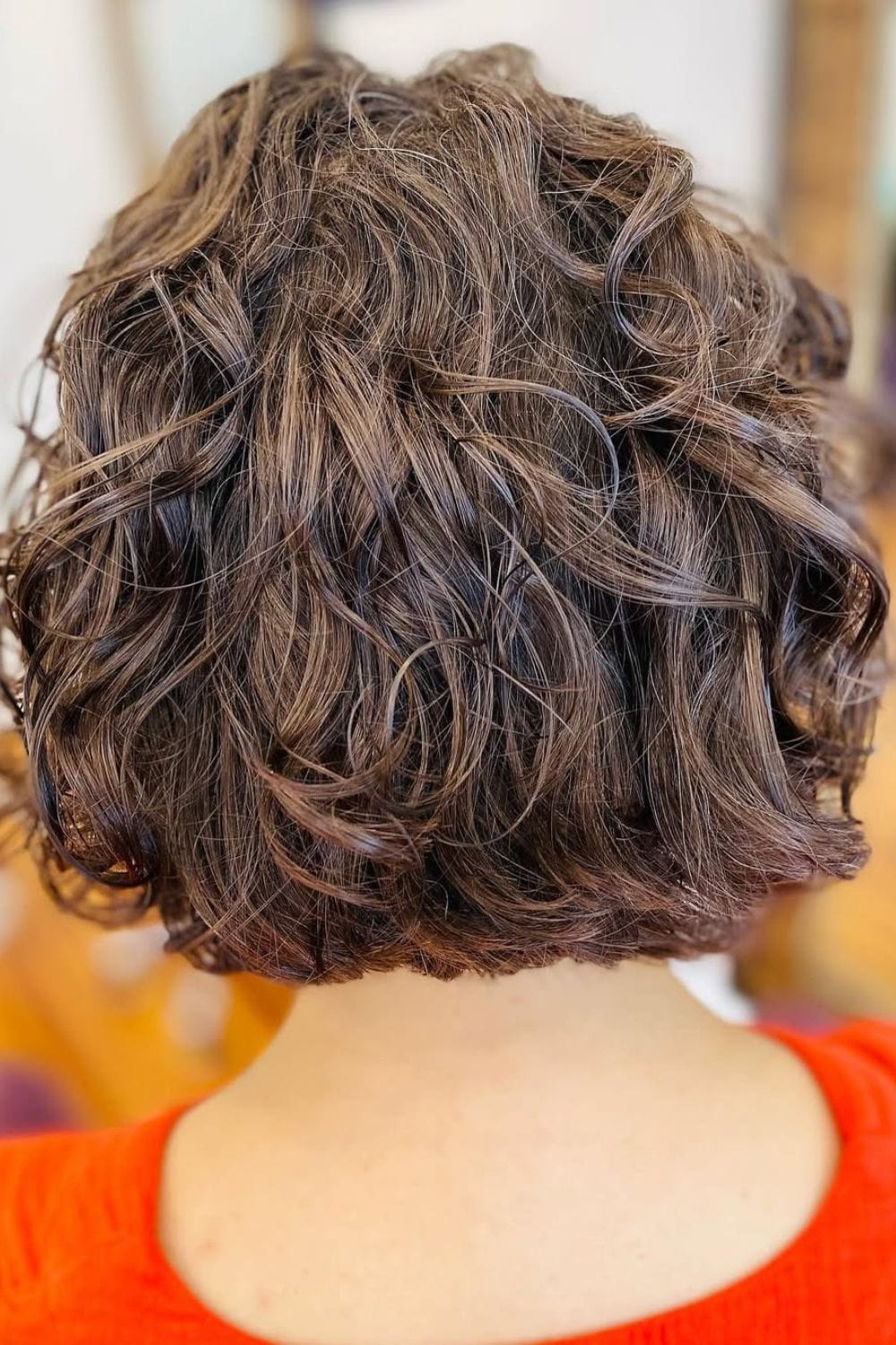 Curly Layered Bob