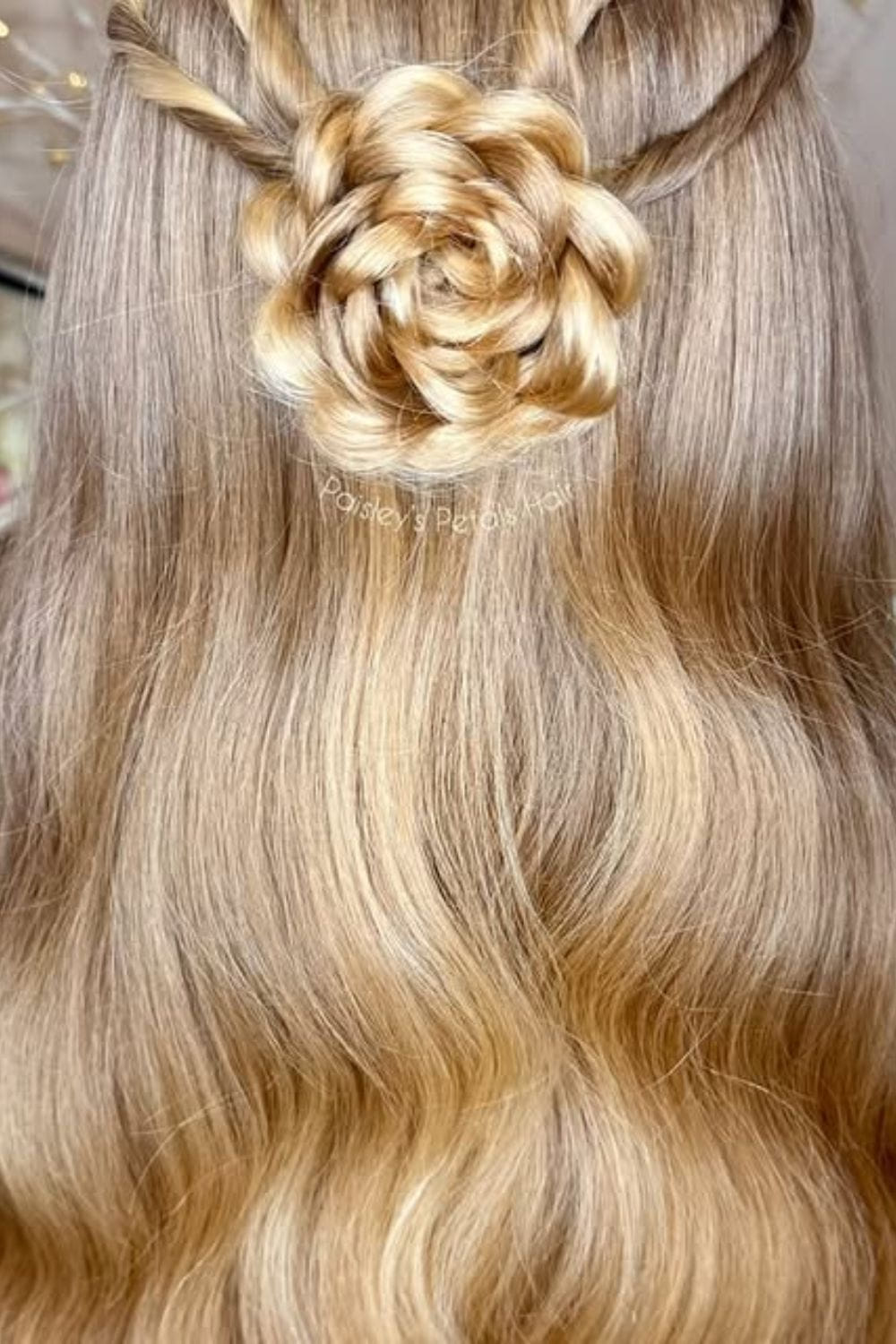 Flower Braid Ponytail