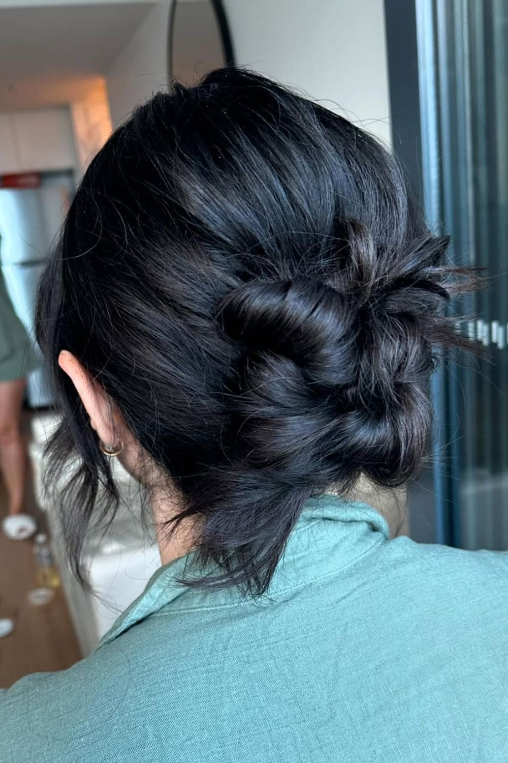 Piecey Braided Bun