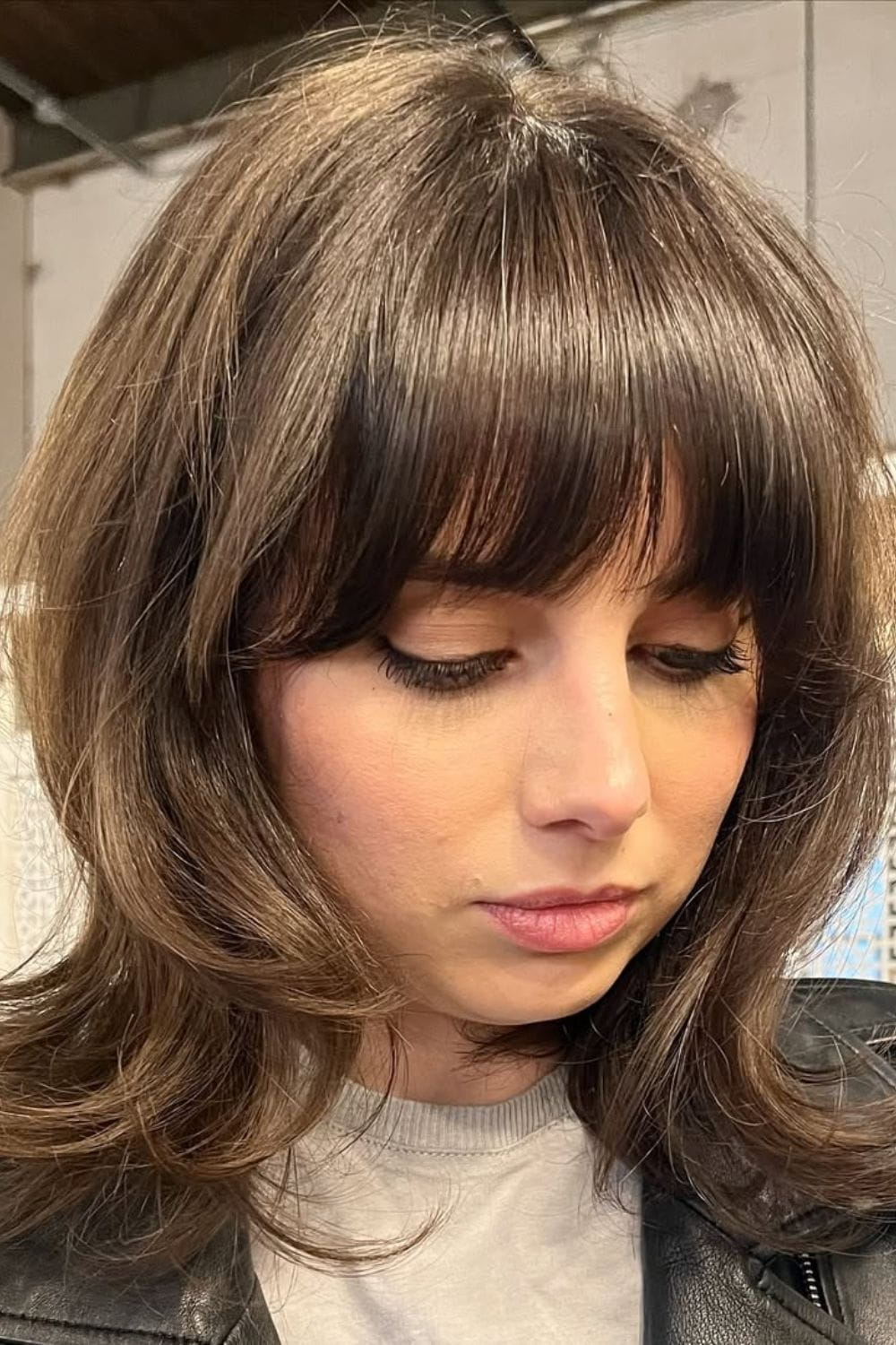 Textured Bob with Fringe