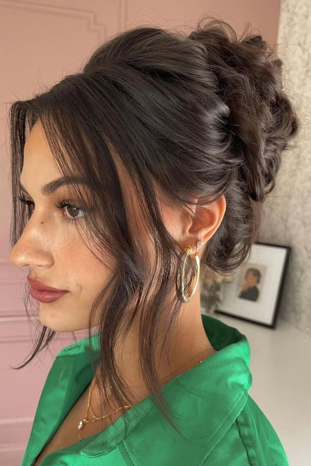 Updo with Straight Front Piece
