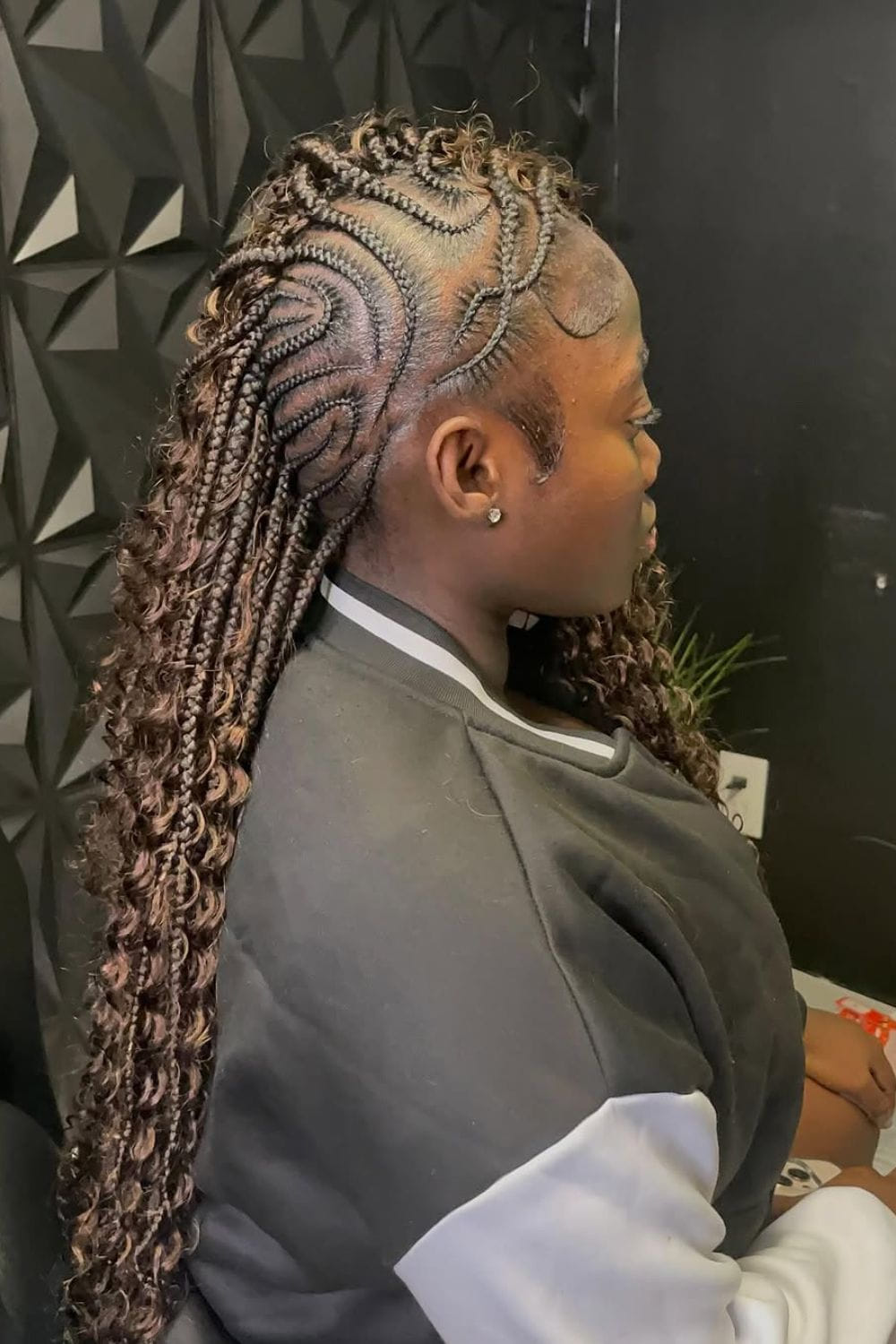 Boho Mohawk Braids
