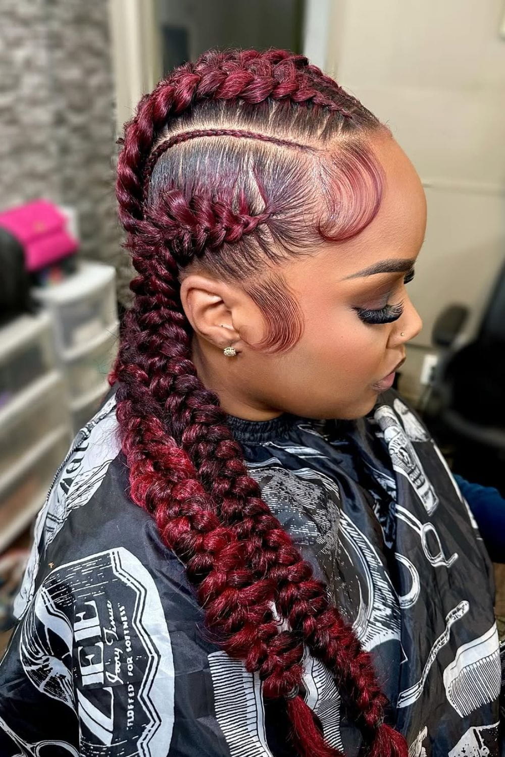 Butterfly Mohawk Braids