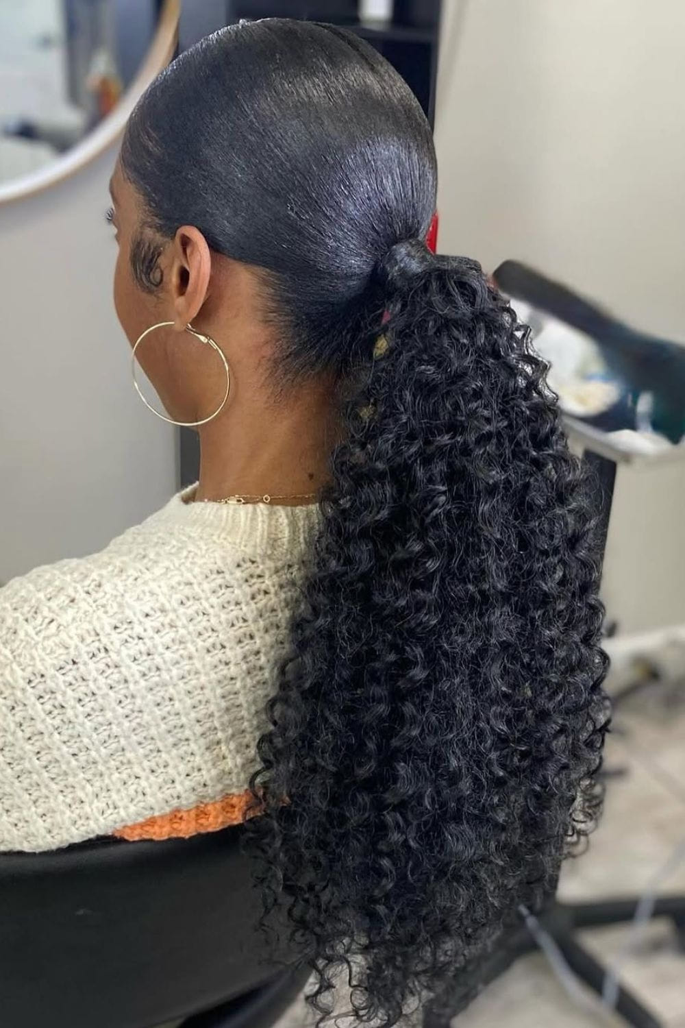 Curly Ponytail