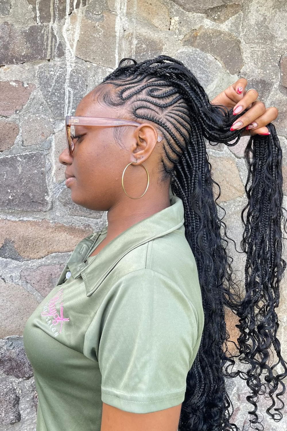 Goddess Mohawk Braids