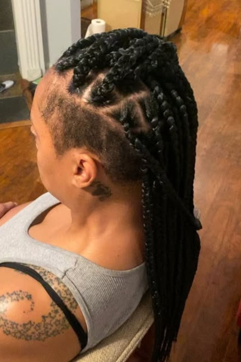Knotless Mohawk Braids
