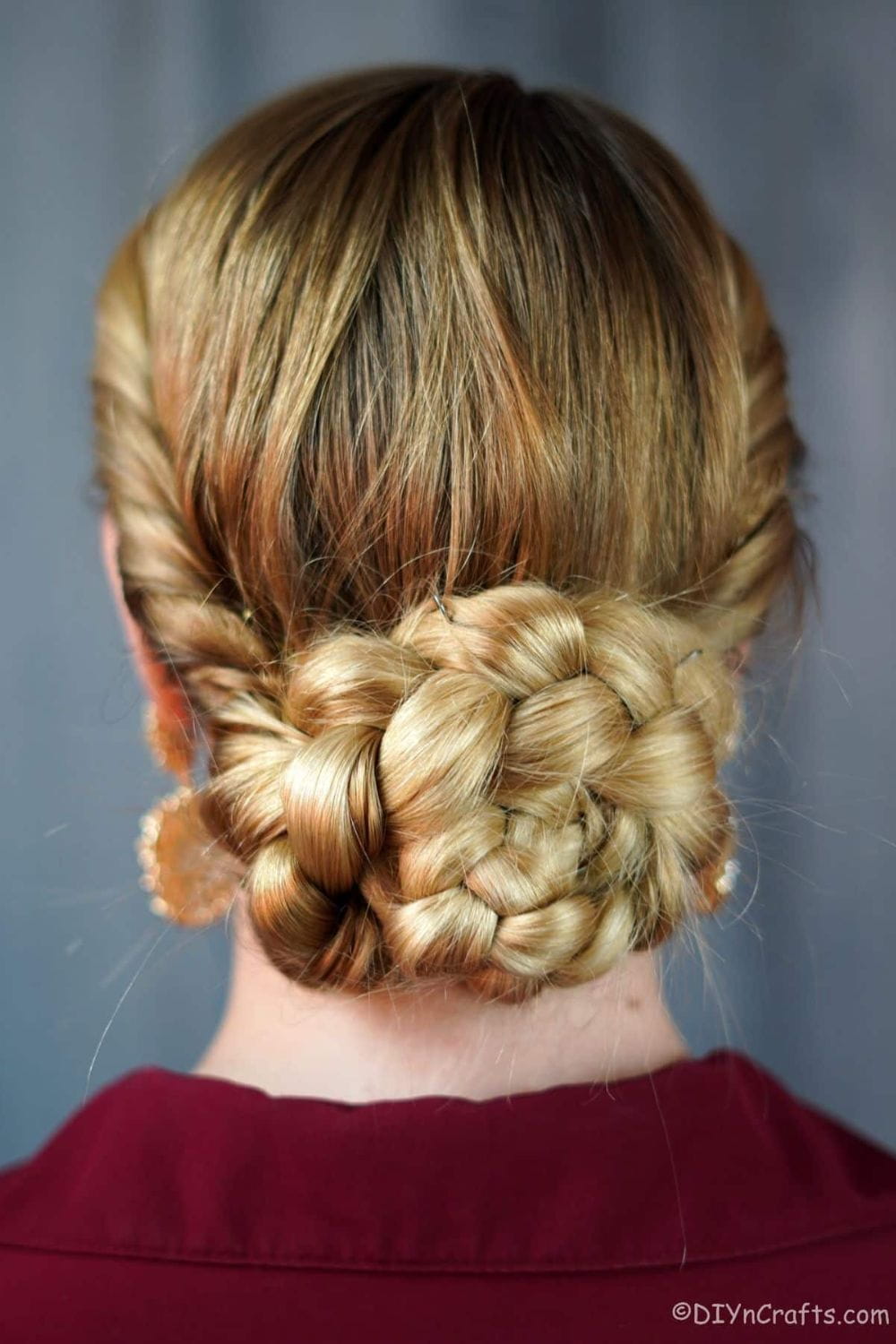Low Classy Chignon with Twist Braid