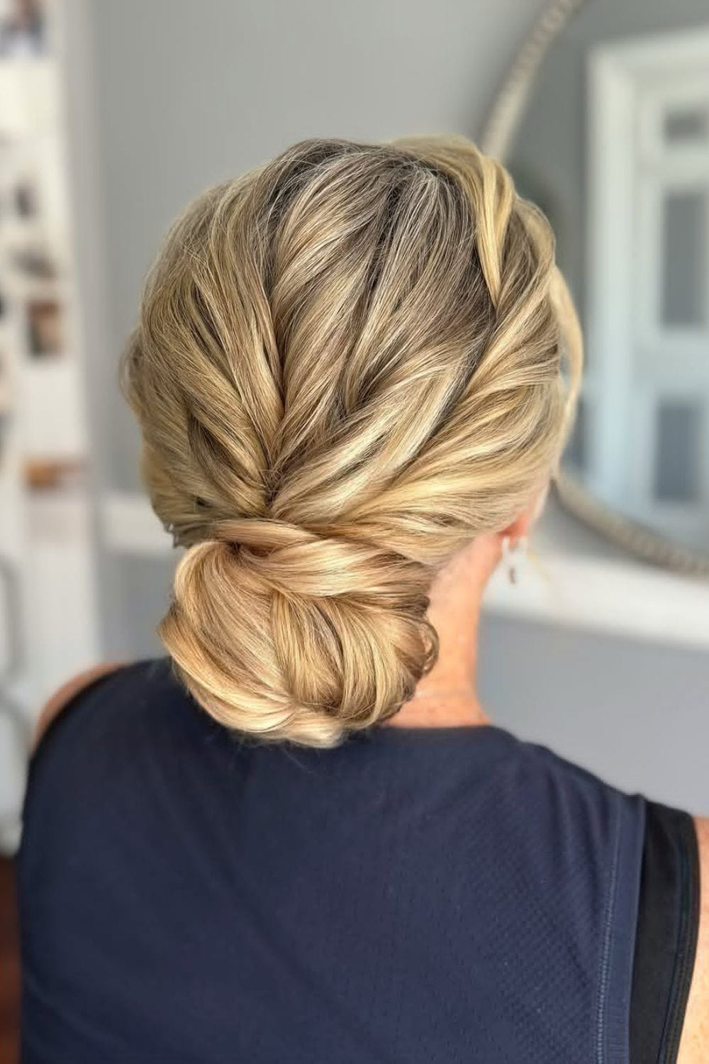 Modern Textured Low Bun