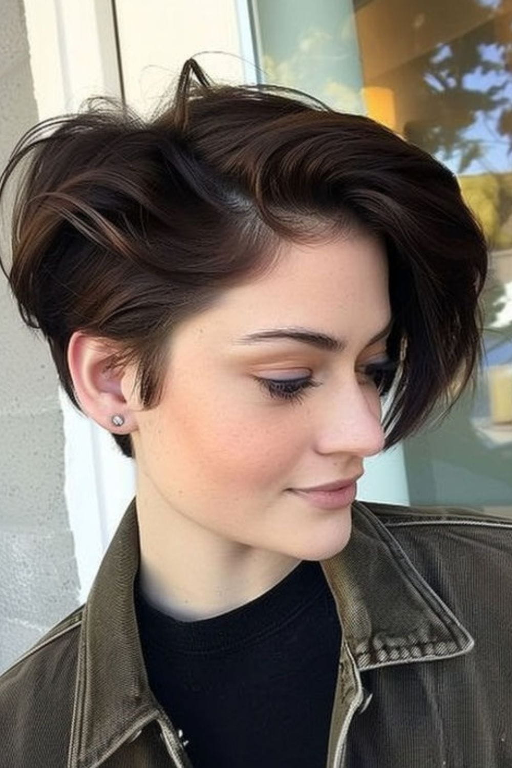 Side Swept Crop Cut