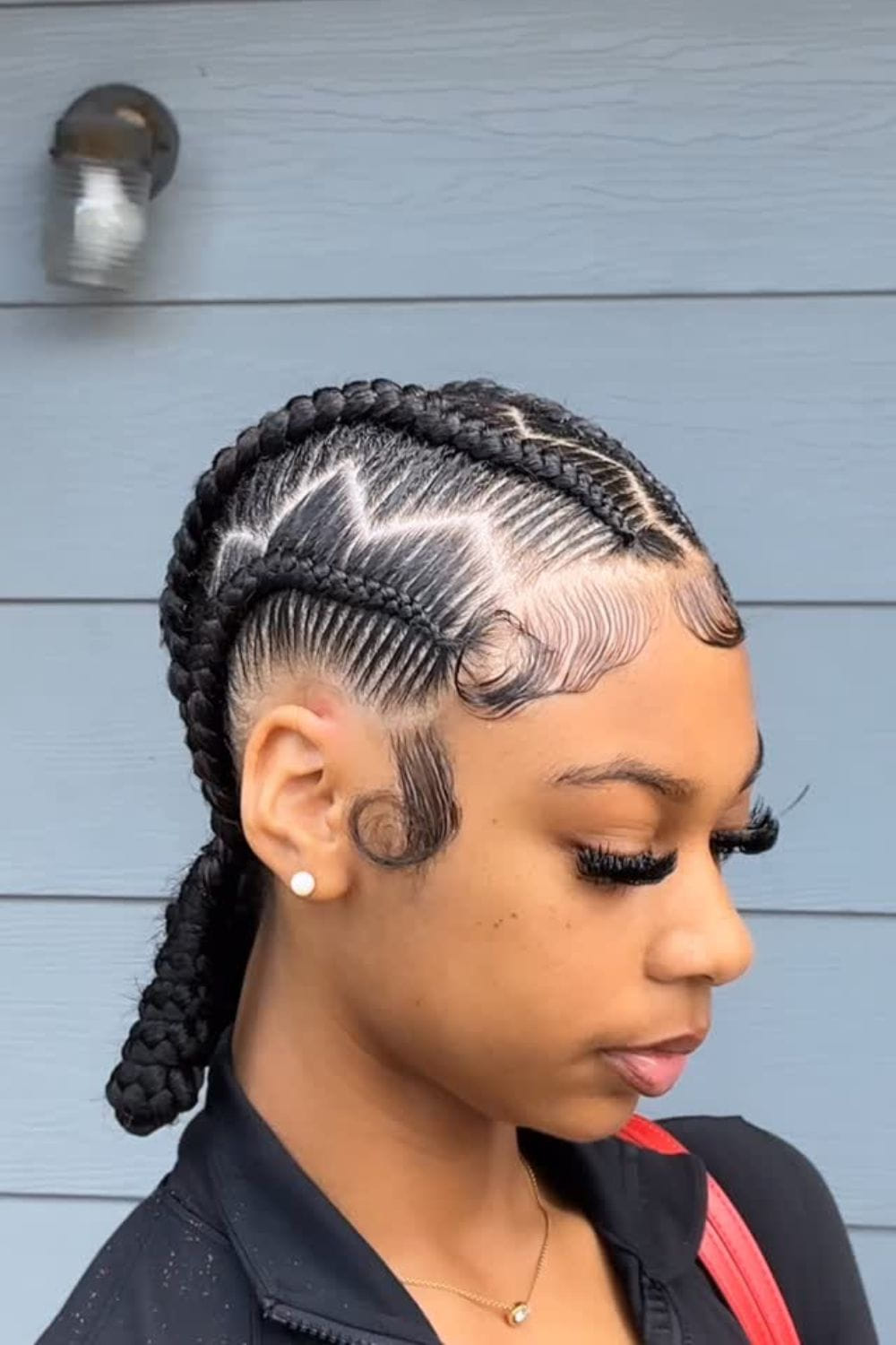 Zigzag Mohawk Braids